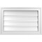 Ekena Millwork Vertical Surface Mount PVC Gable Vent: Functional, w/ 2"W x 1-1/2"P Brickmould Frame, 24"W x 16"H GVPVE24X1602SF - alternate 1